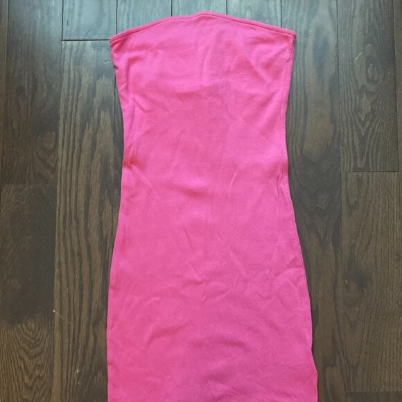 Pink strapless mini dress - Picture 1 of 2